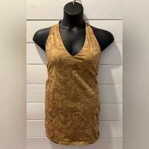 Urban Outfitters Aisha Halter Dress – Marble Brown (Size L)